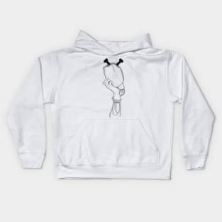 Black & white Elegant Art 7 Kids Hoodie